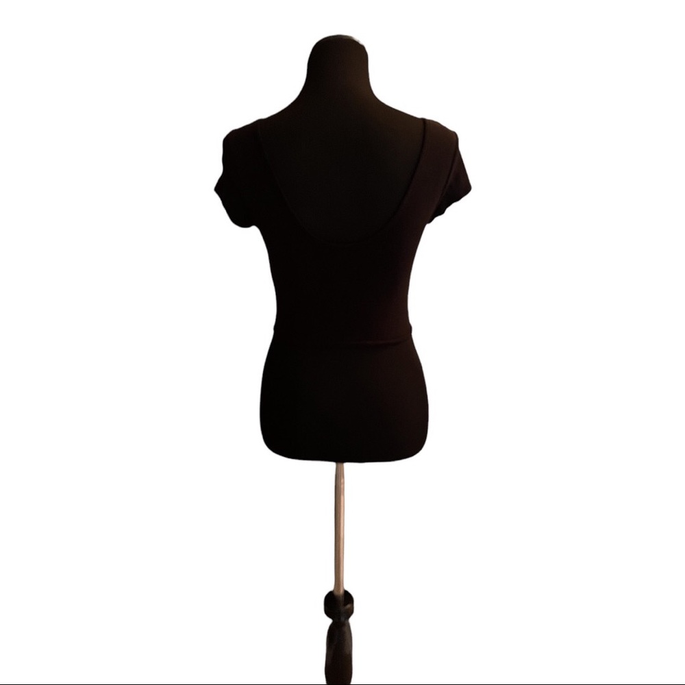 Bozzolo Black Studden Crop Top Size Medium - Picture 5 of 11